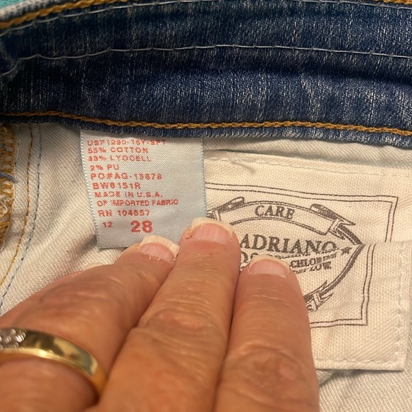 AG Adriano Goldschmied EX-BF CROP BOYFRIEND Women's size 28 Jeans Distressed USA - Picture 10 of 11